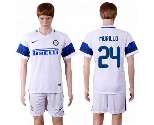 Inter Milan 24 Murillo White Away Soccer Club Jersey