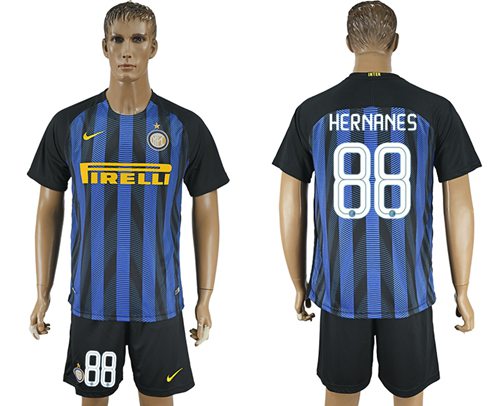 Inter Milan 88 Hernanes Home Soccer Club Jersey
