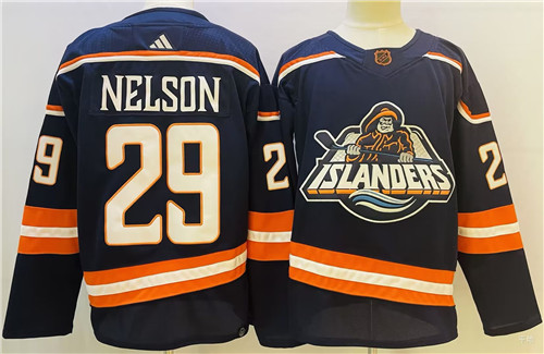 Islanders 29 Brock Nelson Navy Reverse Retro Adidas Jersey