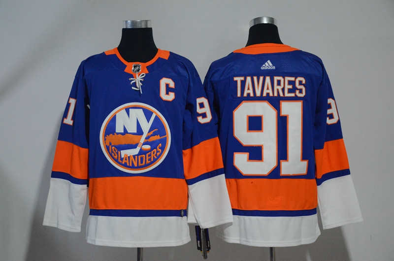 Islanders 91 John Tavares Blue  Jersey