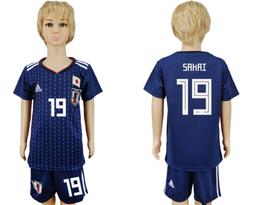 Japan 19 SAKAI Youth Home 2018 FIFA World Cup Soccer Jersey