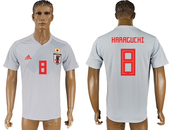 Japan 8 HARAGUCHI Away 2018 FIFA World Cup Thailand Soccer Jersey