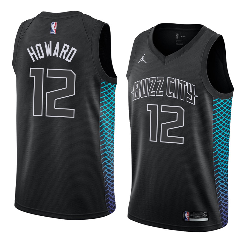 Jordan NBA Charlotte Hornets #12 Dwight Howard Jersey 2017 18 New Season City Edition Jersey