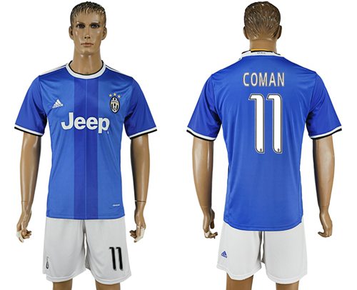 Juventus 11 Coman Away Soccer Club Jersey