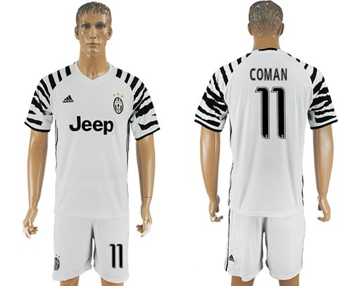 Juventus 11 Coman SEC Away Soccer Club Jersey