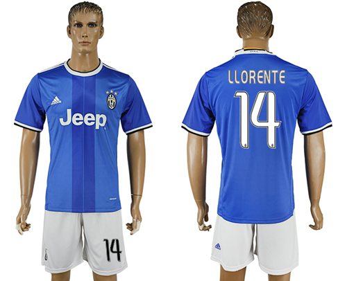 Juventus 14 Llorente Away Soccer Club Jersey