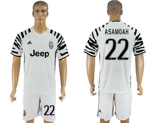 Juventus 22 Asamoah SEC Away Soccer Club Jersey