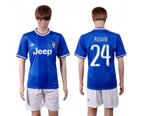 Juventus 24 Rugani Away Soccer Club Jersey