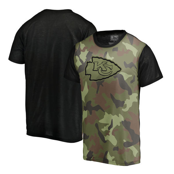 Kansas City Chiefs Camo NFL Pro Line by Fanatics Branded Blast Sublimated T Shirt