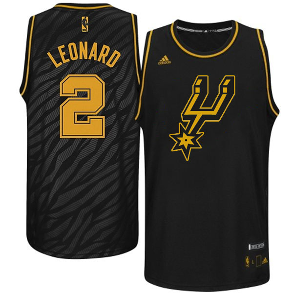 San Antonio Spurs #2 Kawhi Leonard Precious Metals Fashion Swingman Limited Edition Black Jersey