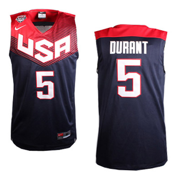 Kevin Durant 2014 FIBA Basketball World Cup USA Team Blue Jersey