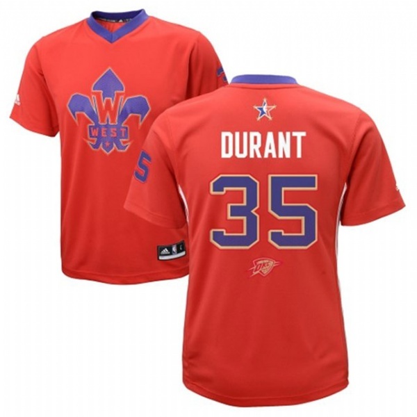 Kevin Durant 2014 NBA All Star Red Jersey
