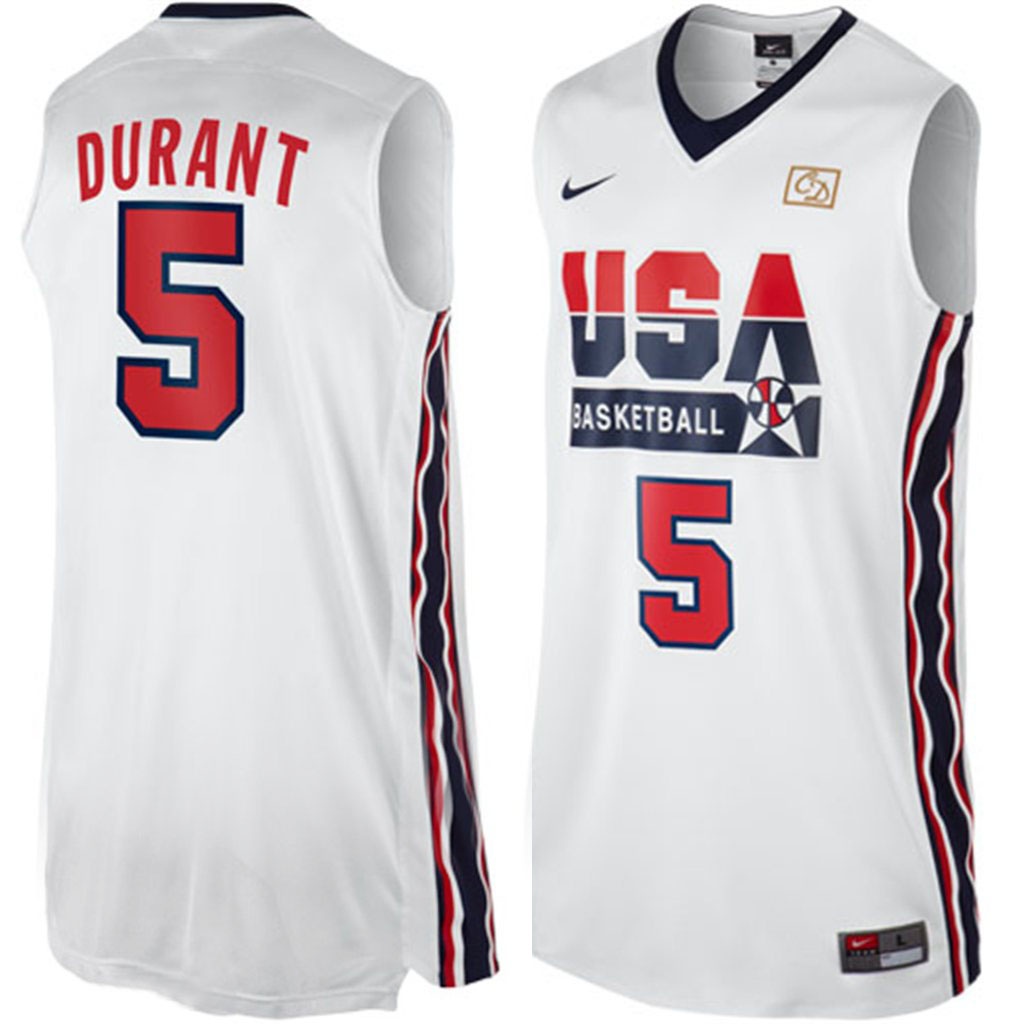 Kevin Durant USA 1992 Dream Team Authentic White Jersey