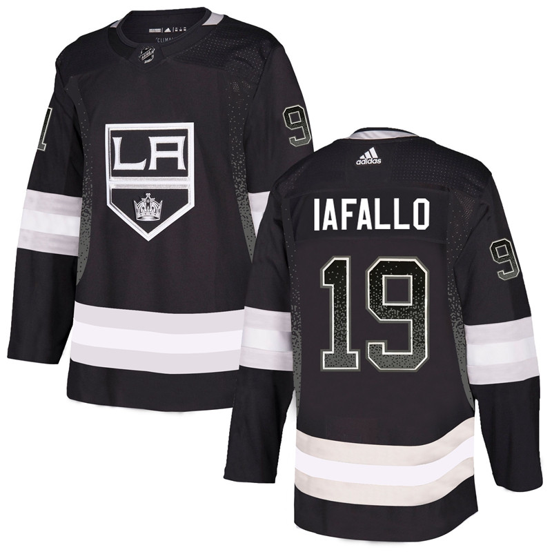 Kings 19 Alex Iafallo Black Drift Fashion  Jersey