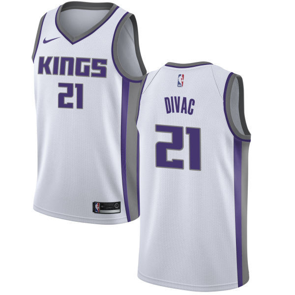 Kings 21 Vlade Divac White  Swingman Jersey