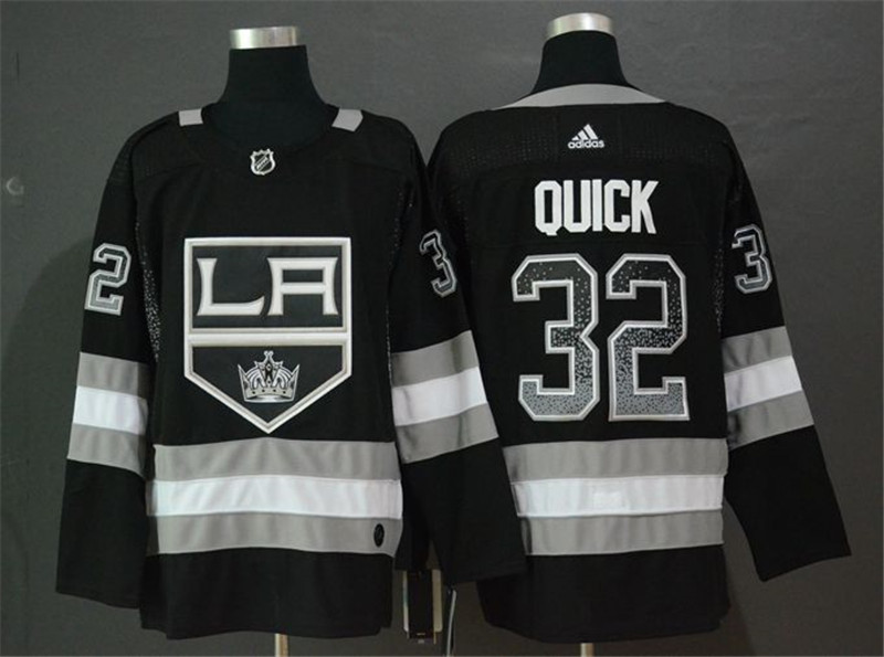 Kings 32 Jonathan Quick Black Drift Fashion  Jersey