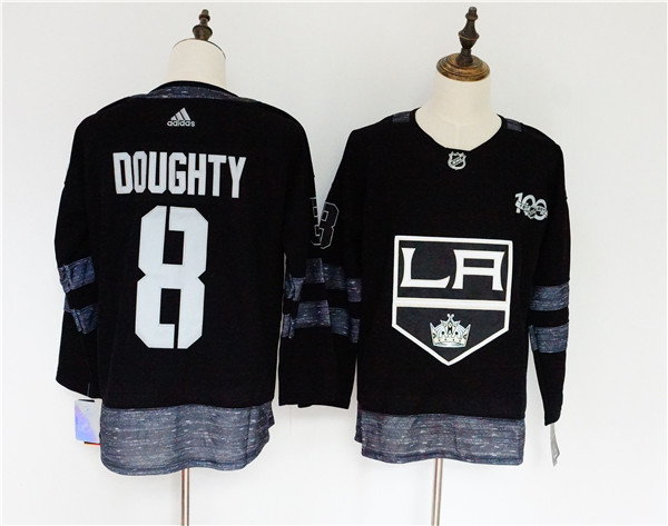 Kings 8 Drew Doughty Black 1917 2017 100th Anniversary  Jersey