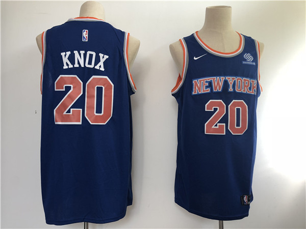 Knicks 20 Kevin Knox Blue  Swingman Jersey