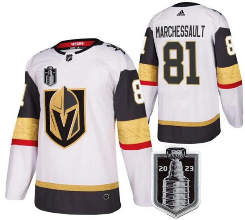 Knights 81 Jonathan Marchessault White 2023 Stanley Cup Final Adidas Jersey