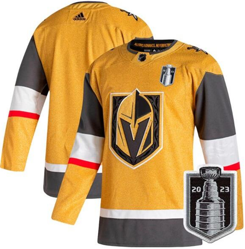 Knights Blank Gold 2023 Stanley Cup Final Adidas Jersey