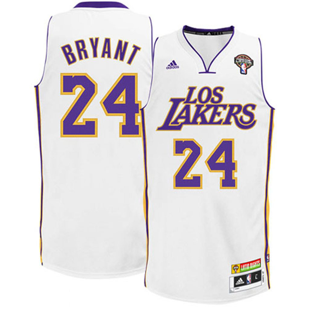 Kobe Bryant Lakers Latin Nights Revolution 30 Swingman White Jersey