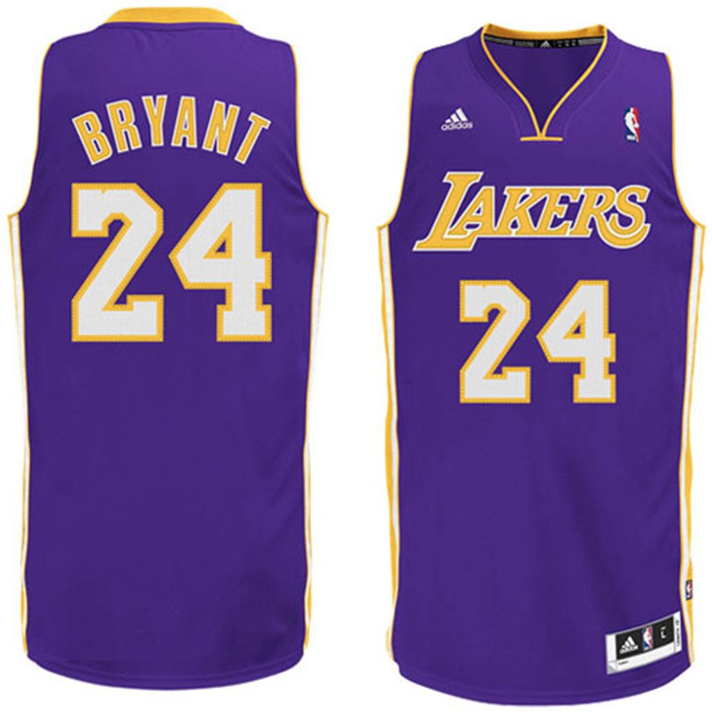 Kobe Bryant Los Angeles Lakers #24 Revolution 30 Swingman Purple Jersey