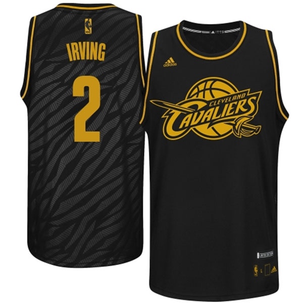 Cleveland Cavaliers #2 Kyrie Irving Precious Metals Fashion Swingman Limited Edition Black Jersey