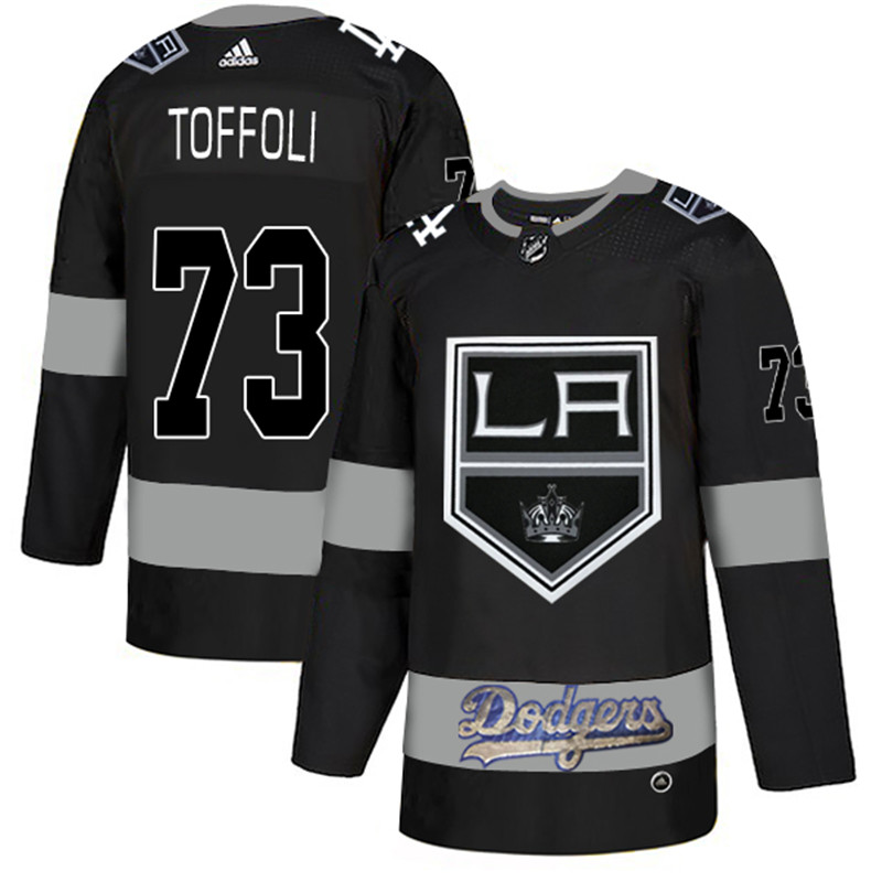 LA Kings With Dodgers 73 Tyler Toffoli Black  Jersey