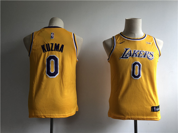 Lakers 0 Kyle Kuzma Gold Youth 2018 19  Swingman Jersey