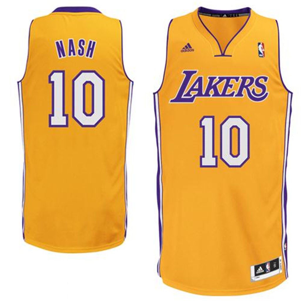 Steve Nash Los Angeles Lakers #10 Revolution 30 Swingman Gold Jersey