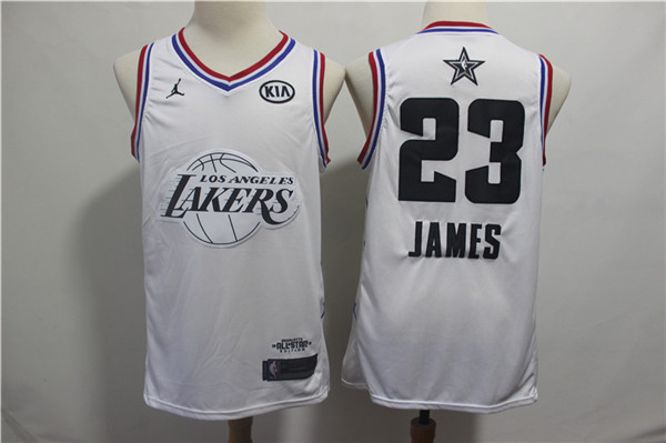 Lakers 23 Lebron James White 2019 NBA All Star Game Jordan Brand Swingman Jersey