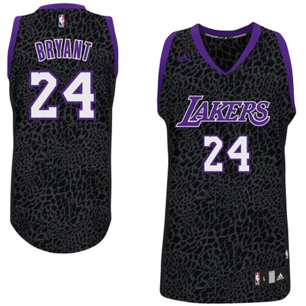 Los Angeles Lakers #24 Kobe Bryant Crazy Light Leopard Swingman Jersey