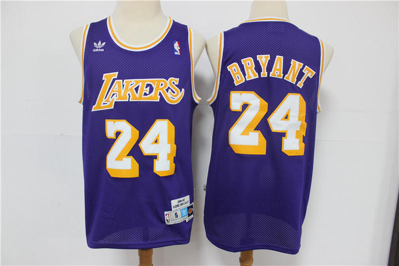 Lakers 24 Kobe Bryant Purple Adidas Swingman Jersey