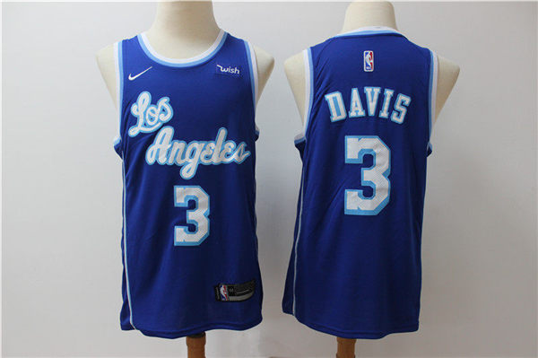 Lakers 3 Anthony Davis Blue Nike Swingman Jersey