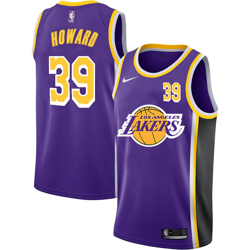 Lakers 39 Dwight Howard Purple 2020 2021 New City Edition Nike Swingman Jersey