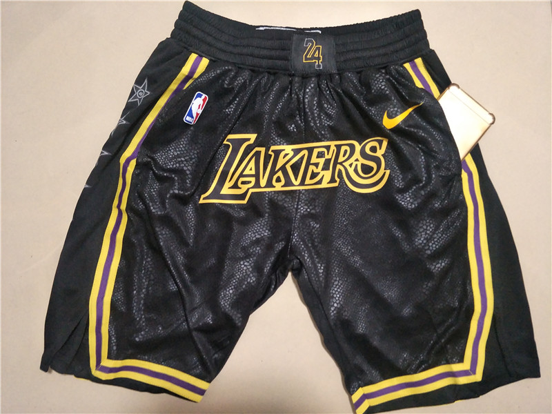 Lakers Black Mamba Commemorative With Pocket Swingman Shorts