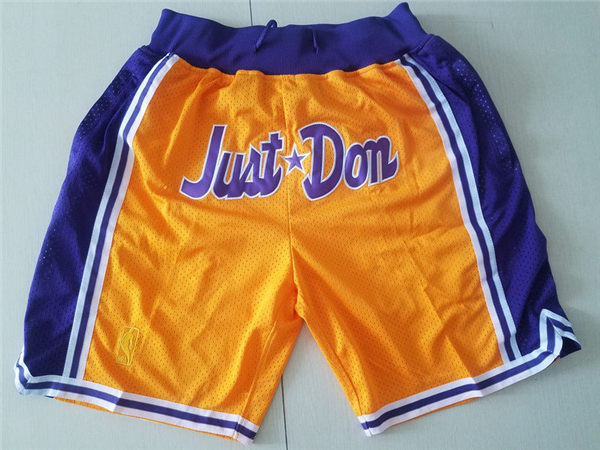 Lakers Purple Just Don Mesh Shorts