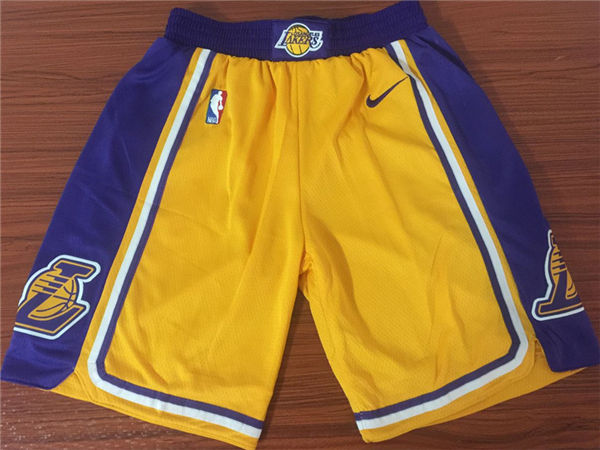 Lakers Yellow 2018 19  Swingman Short