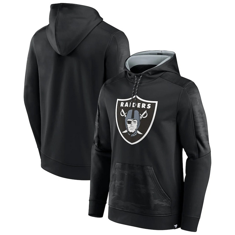 Las Vegas Raiders Fanatics Branded On The Ball Pullover Hoodie Black