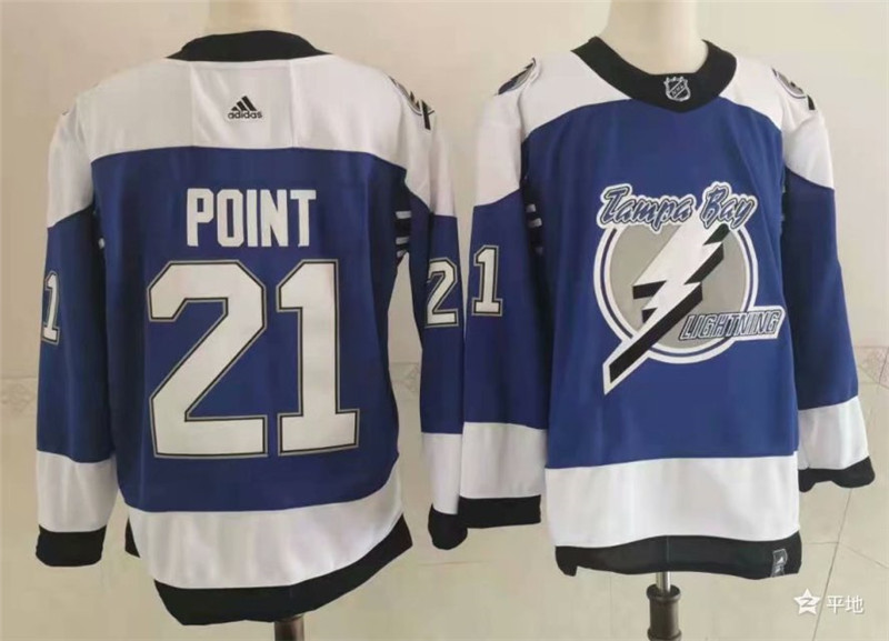 Lightning 21 Brayden Point Blue 2020 21 Reverse Retro Adidas Jersey