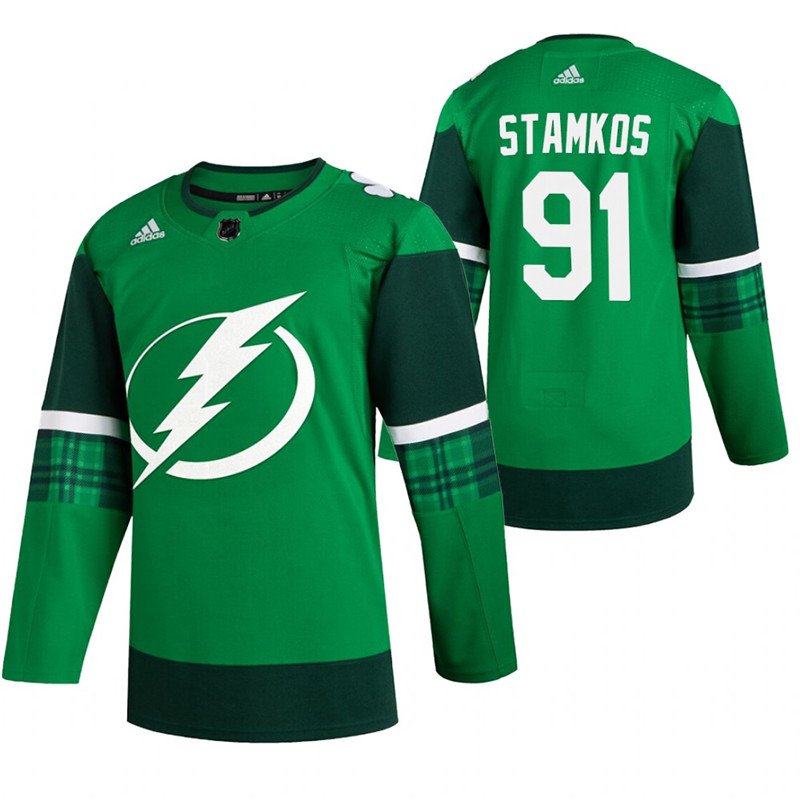 Lightning 91 Steven Stamkos Green 2020 Adidas Jersey