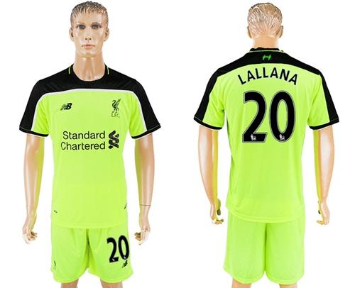 Liverpool 20 Lallana Sec Away Soccer Club Jersey