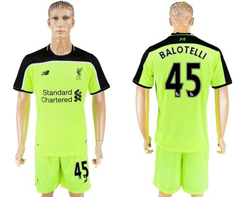 Liverpool 45 Balotelli Sec Away Soccer Club Jersey