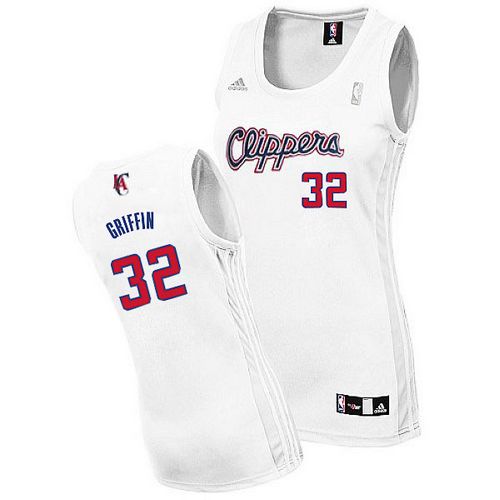 Los Angeles Clippers 32 Blake Griffin Swingman Women White Jersey