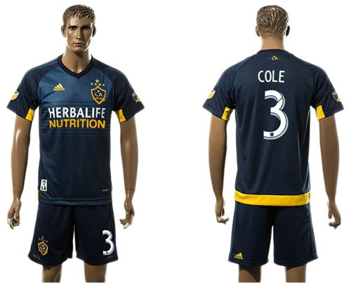 Los Angeles Galaxy 3 Cole Away Soccer Club Jersey