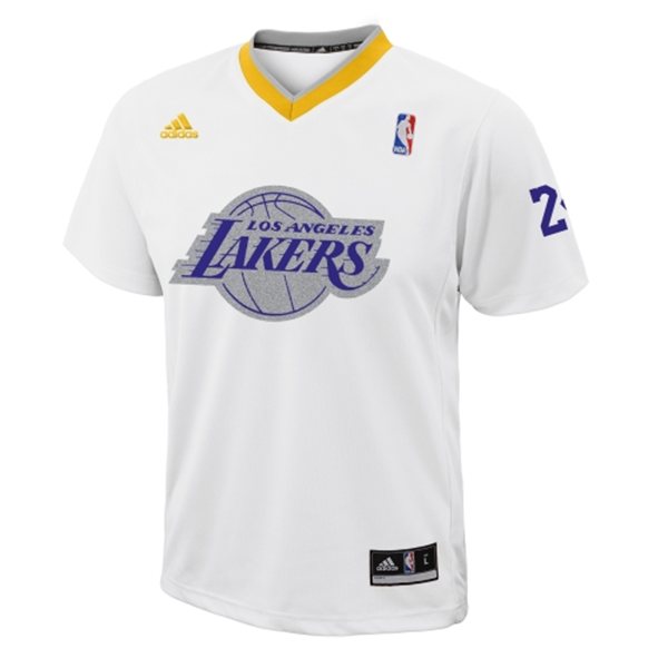 Los Angeles Lakers 24 Kobe Bryant 2013 Christmas Day Big Logo Swingman Jersey