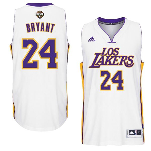 Los Angeles Lakers 24 Kobe Bryant 2014 15 Noches Enebea Swingman Home White Jersey