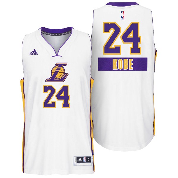 Los Angeles Lakers 24 Kobe Bryant 2014 Christmas Day Big Logo Swingman Jersey