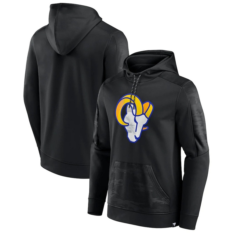 Los Angeles Rams Fanatics Branded On The Ball Pullover Hoodie Black