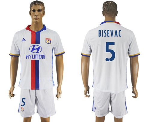 Lyon 5 Bisevac Home Soccer Club Jersey